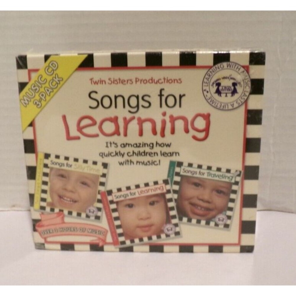 Twins Sisters Prod Songs for Learning: Music CD 3-Pack NEW/Sealed